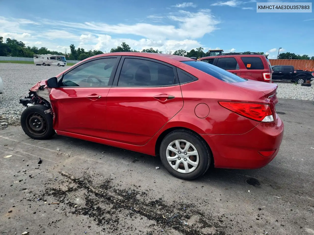 2013 Hyundai Accent Gls VIN: KMHCT4AE3DU357883 Lot: 56927526