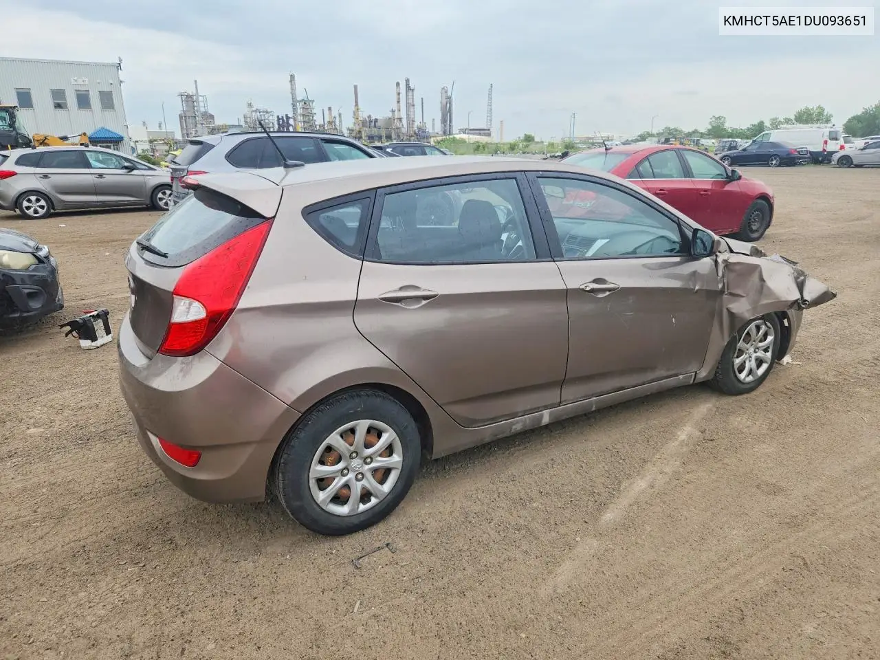 2013 Hyundai Accent Gs VIN: KMHCT5AE1DU093651 Lot: 60480206
