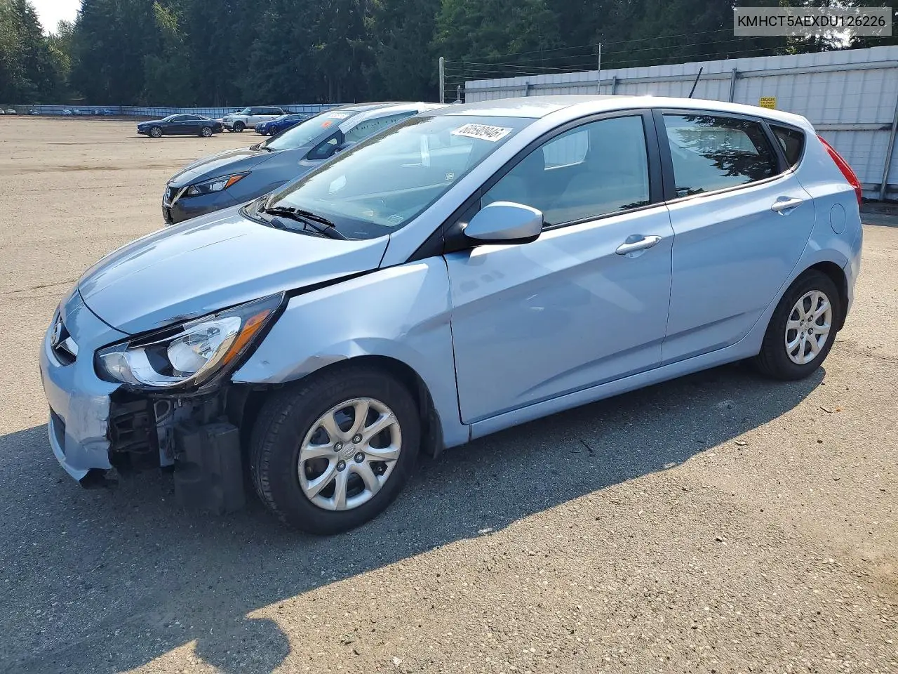 2013 Hyundai Accent Gs VIN: KMHCT5AEXDU126226 Lot: 60590946