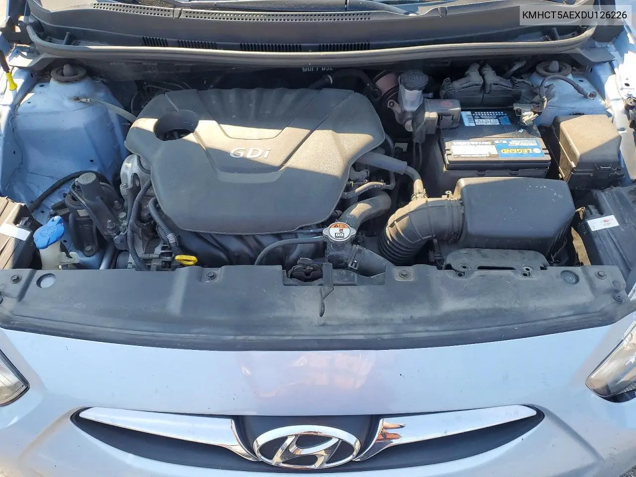 2013 Hyundai Accent Gs VIN: KMHCT5AEXDU126226 Lot: 60590946