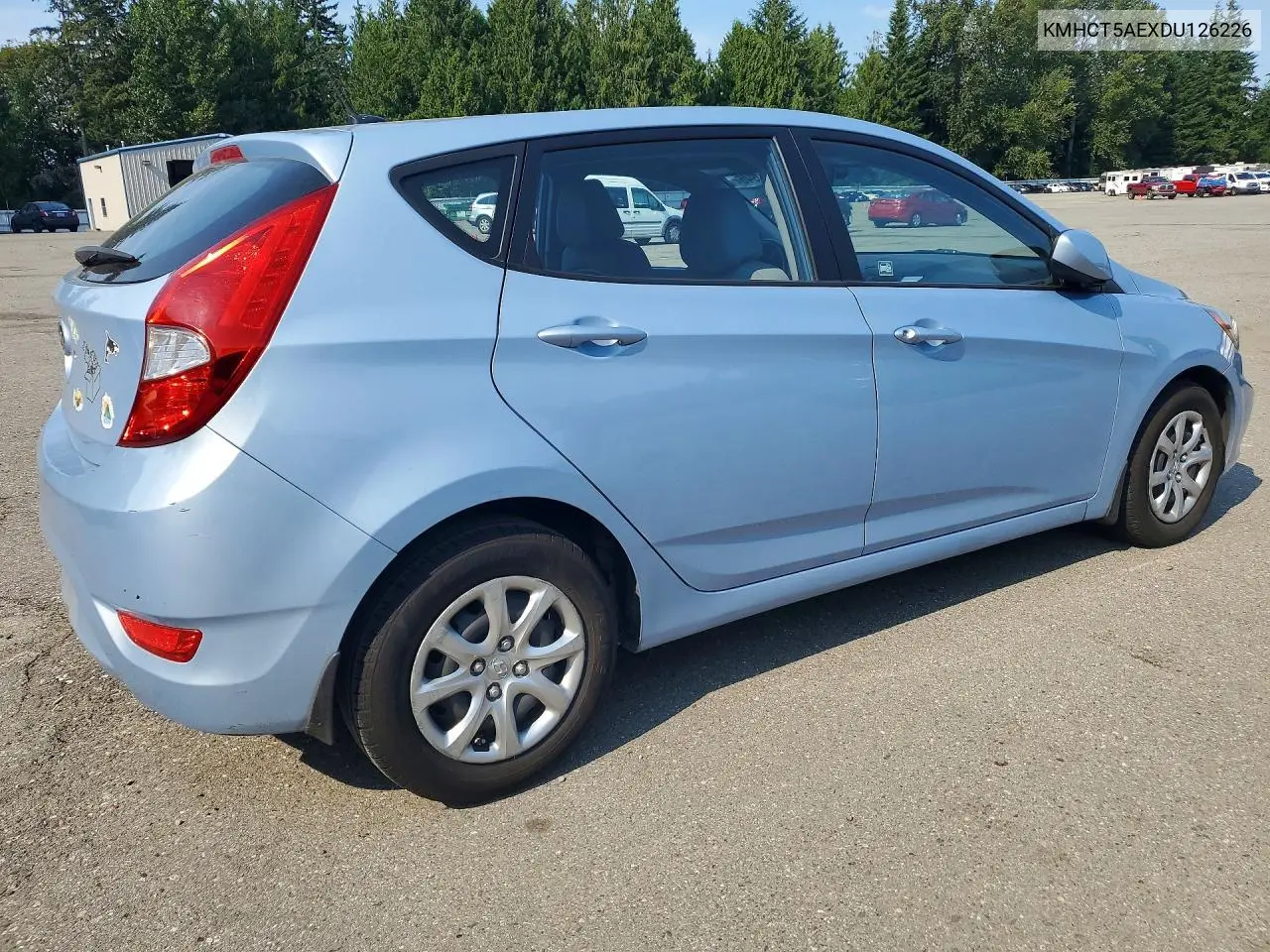 2013 Hyundai Accent Gs VIN: KMHCT5AEXDU126226 Lot: 60590946