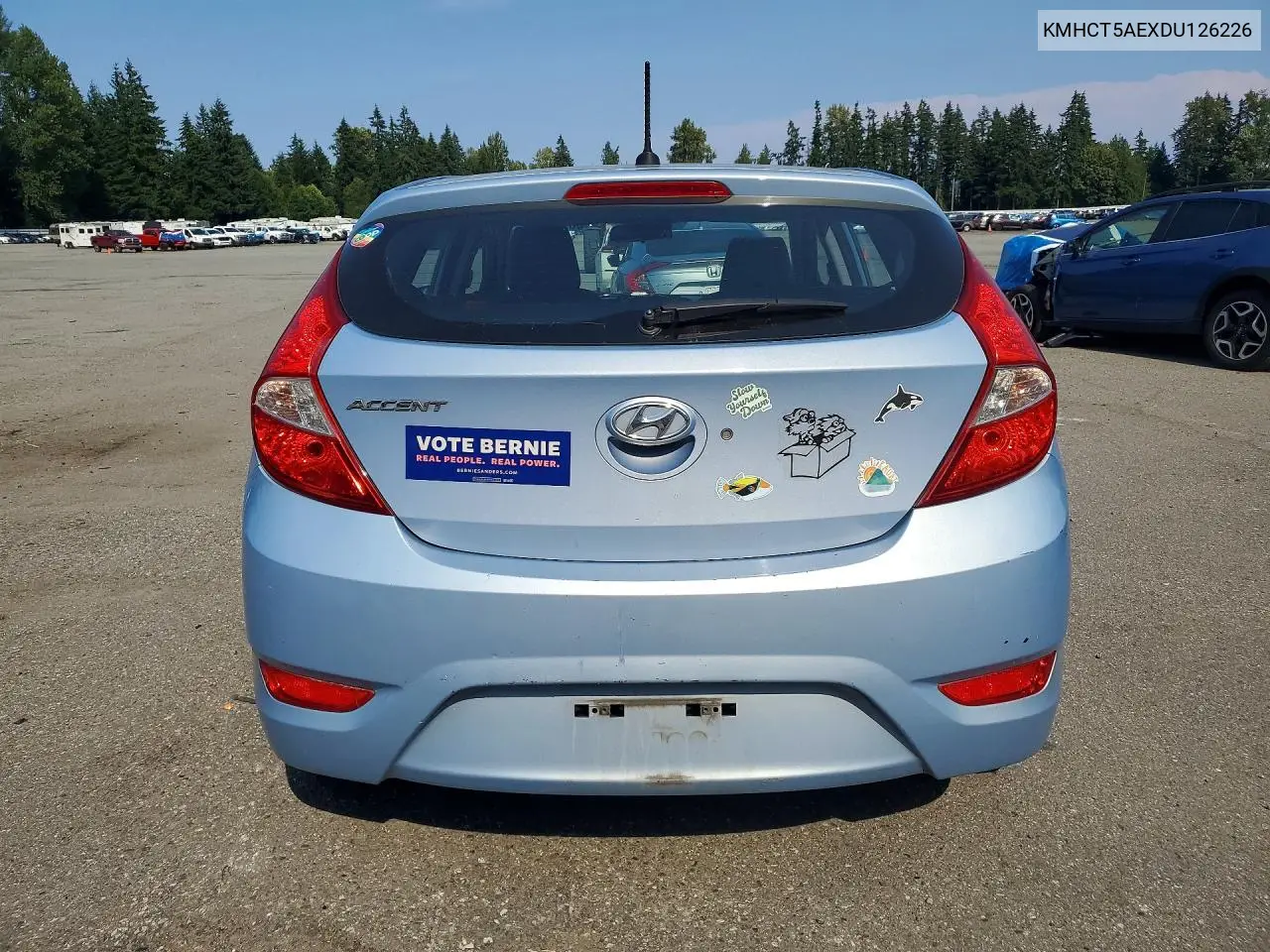 2013 Hyundai Accent Gs VIN: KMHCT5AEXDU126226 Lot: 60590946