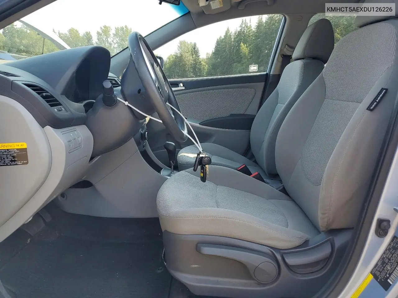 2013 Hyundai Accent Gs VIN: KMHCT5AEXDU126226 Lot: 60590946