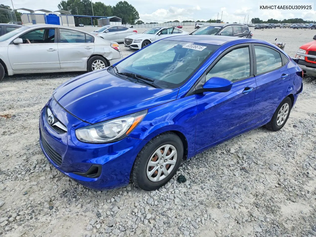 2013 Hyundai Accent Gls VIN: KMHCT4AE6DU309925 Lot: 60606616