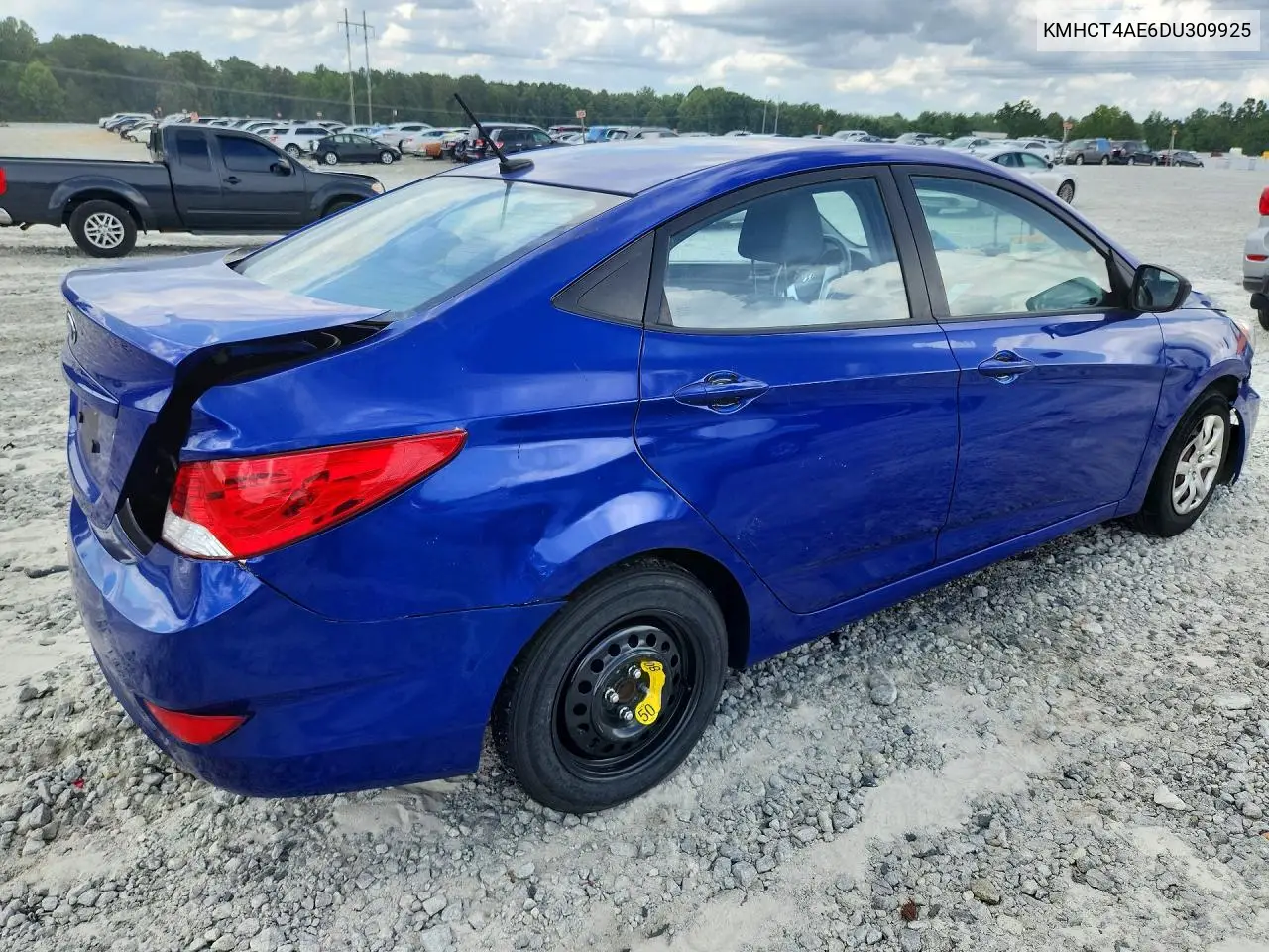 2013 Hyundai Accent Gls VIN: KMHCT4AE6DU309925 Lot: 60606616