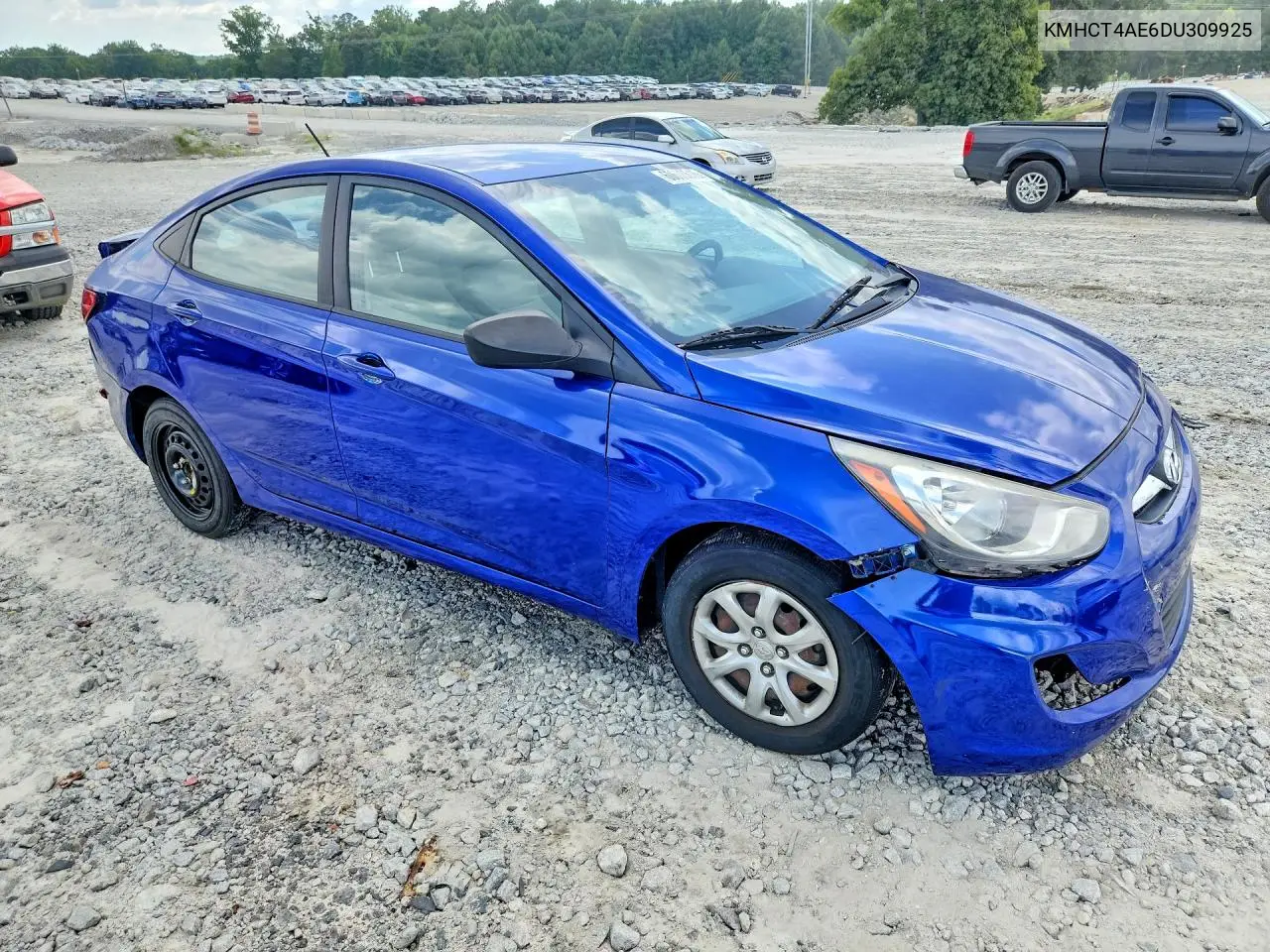 2013 Hyundai Accent Gls VIN: KMHCT4AE6DU309925 Lot: 60606616