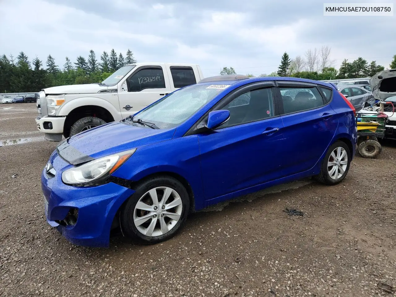 2013 Hyundai Accent Se VIN: KMHCU5AE7DU108750 Lot: 60682366