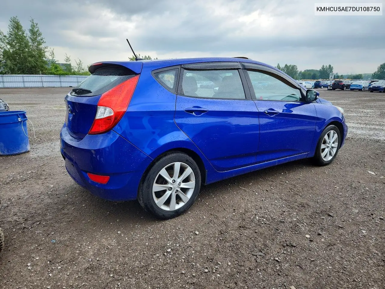 2013 Hyundai Accent Se VIN: KMHCU5AE7DU108750 Lot: 60682366