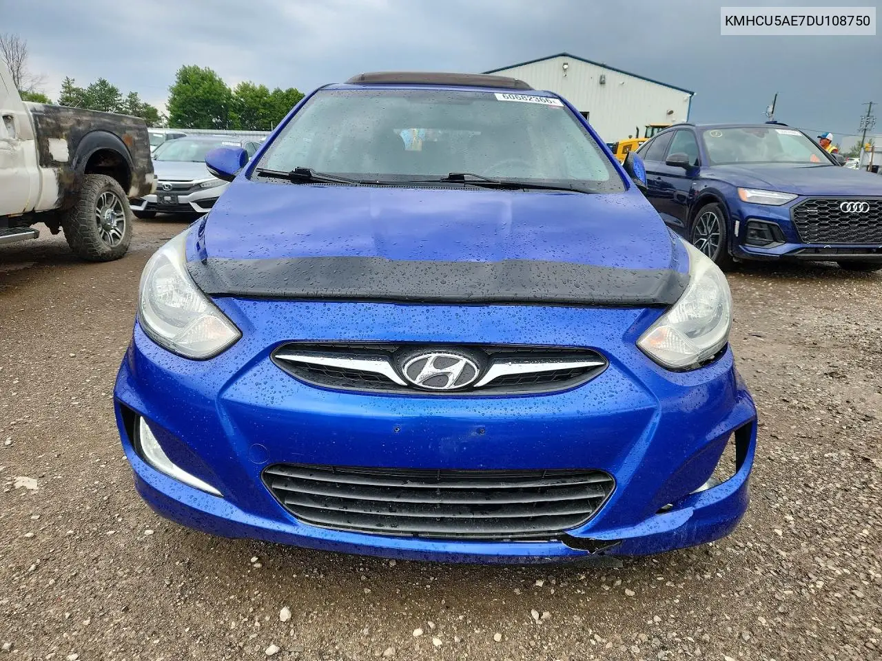 2013 Hyundai Accent Se VIN: KMHCU5AE7DU108750 Lot: 60682366