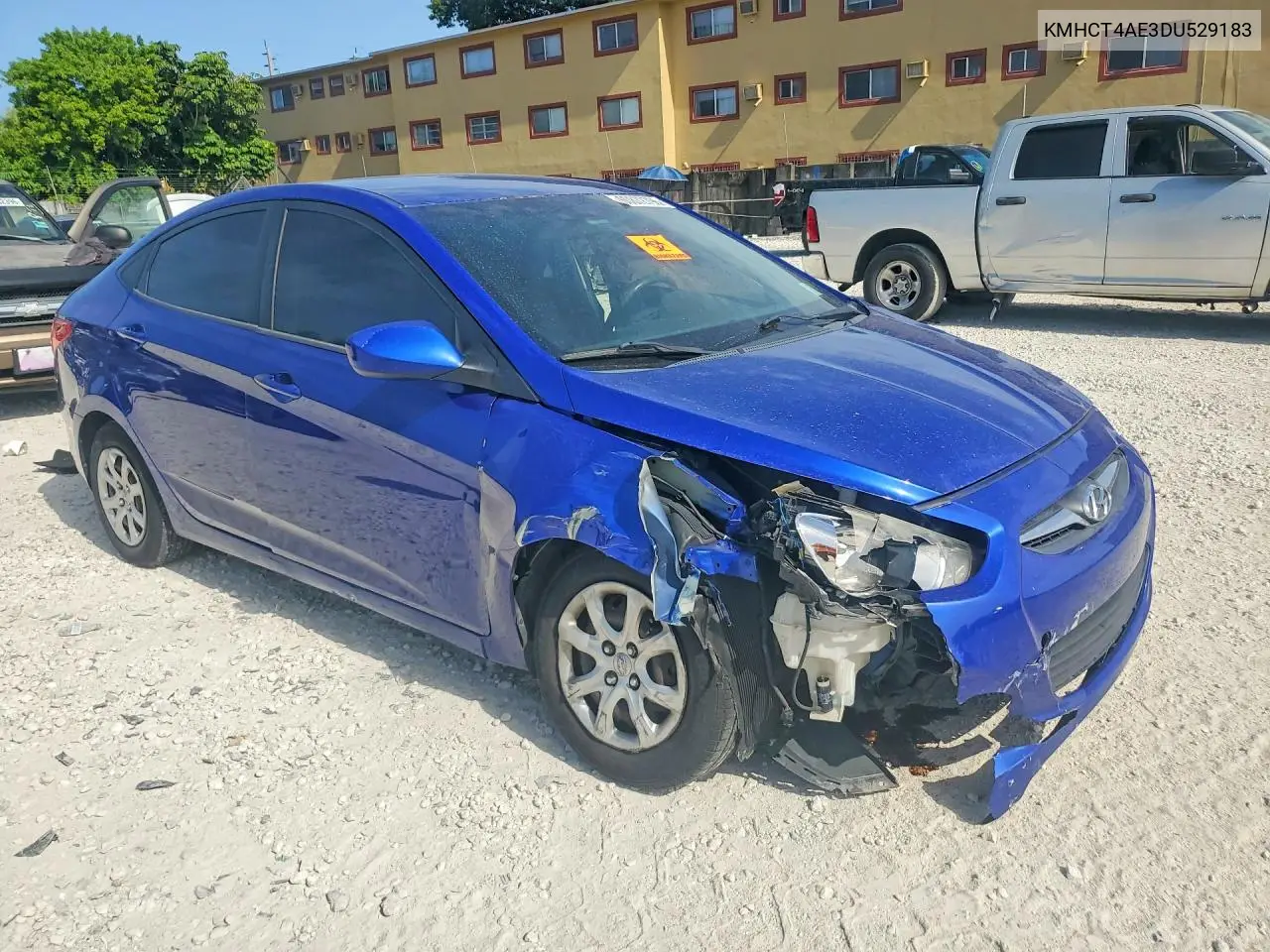 2013 Hyundai Accent Gls VIN: KMHCT4AE3DU529183 Lot: 60872796