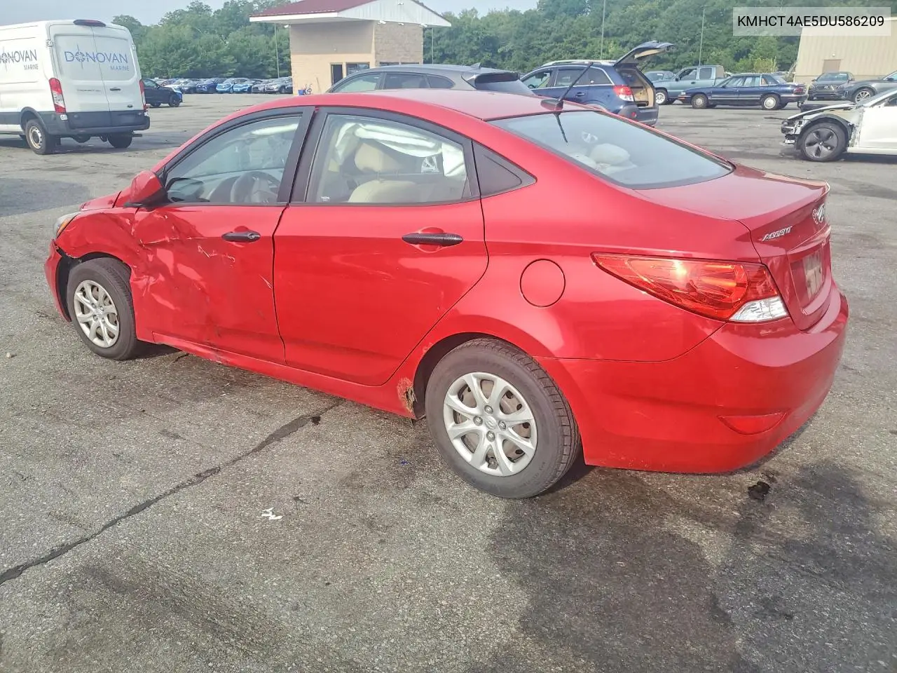 2013 Hyundai Accent Gls VIN: KMHCT4AE5DU586209 Lot: 61510326