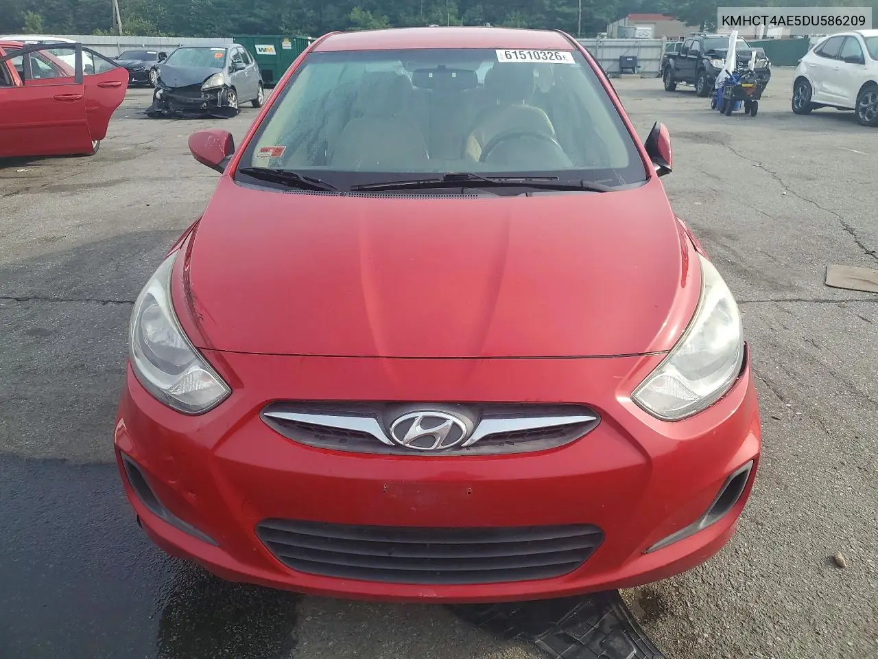 2013 Hyundai Accent Gls VIN: KMHCT4AE5DU586209 Lot: 61510326
