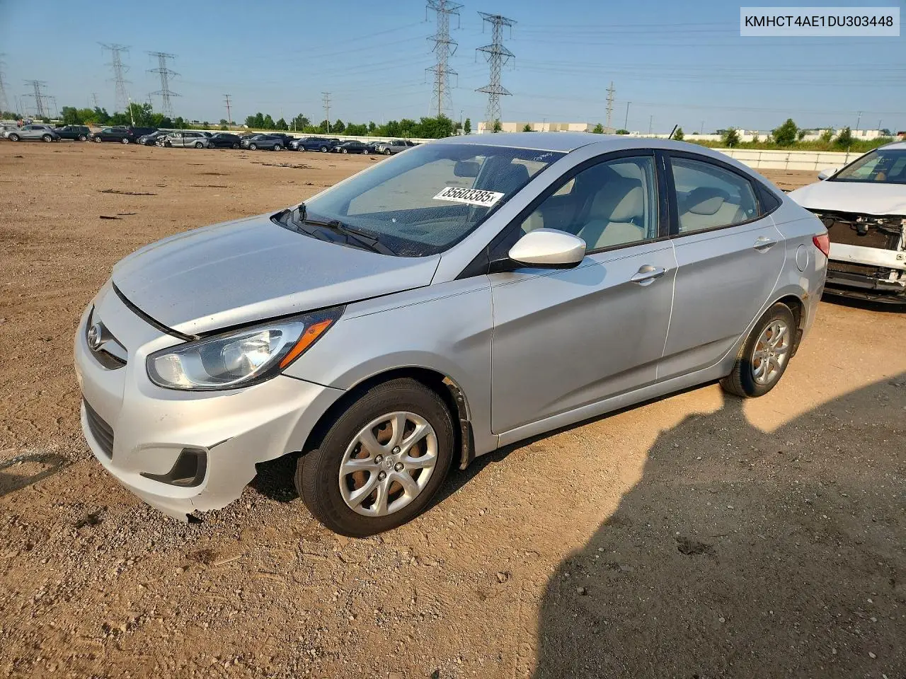 2013 Hyundai Accent Gls VIN: KMHCT4AE1DU303448 Lot: 85603385
