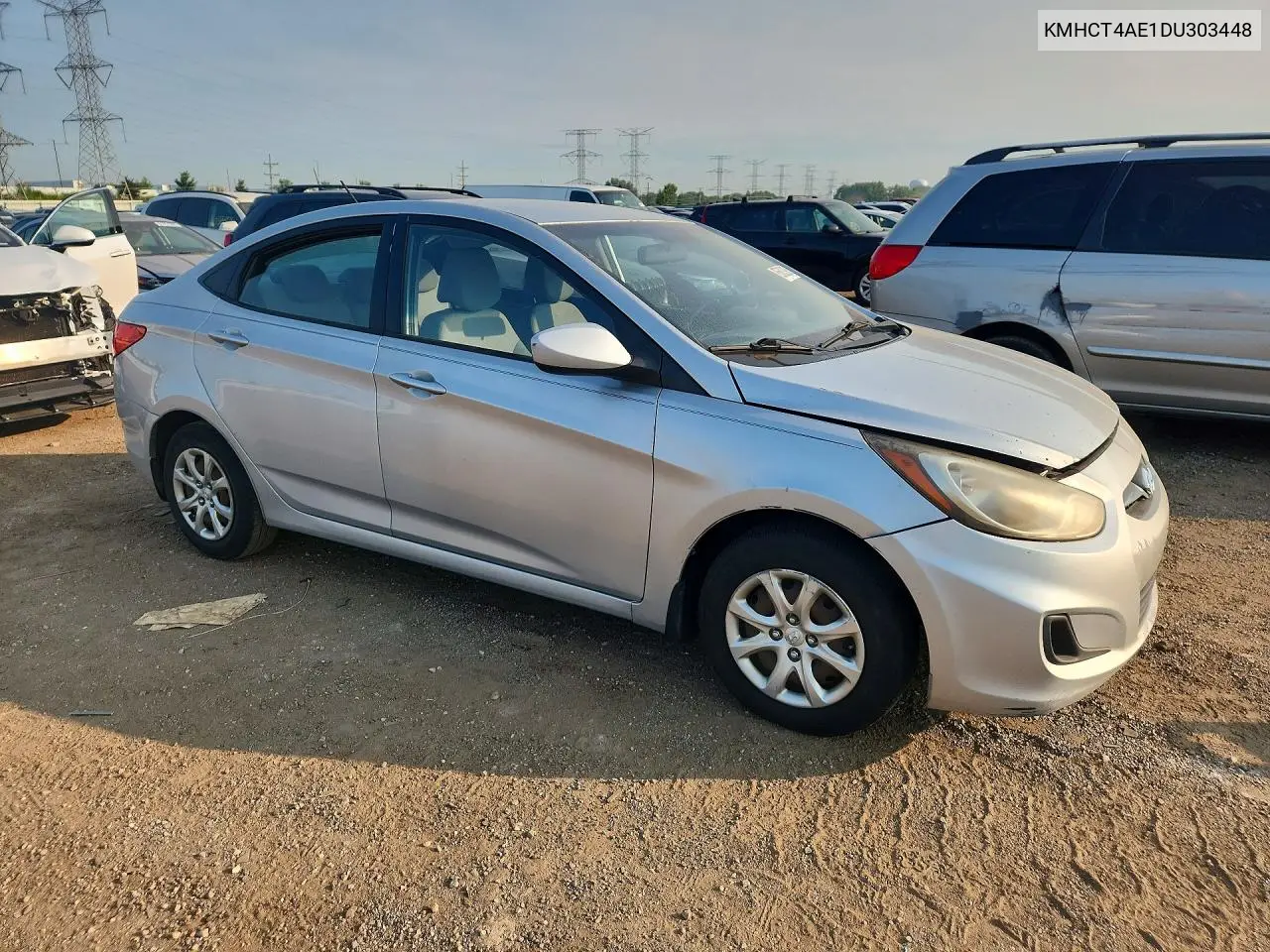 2013 Hyundai Accent Gls VIN: KMHCT4AE1DU303448 Lot: 85603385