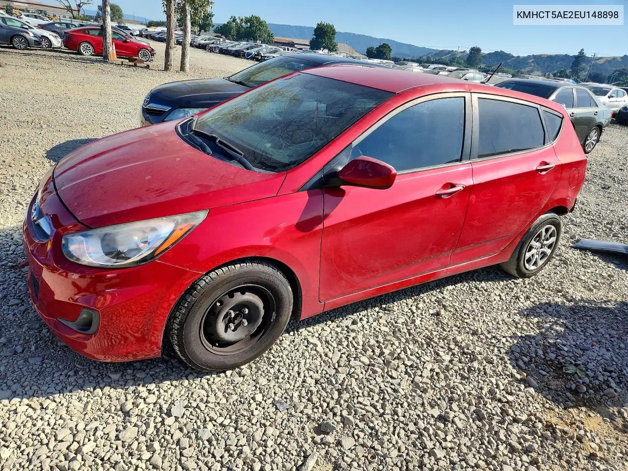 2014 Hyundai Accent Gs VIN: KMHCT5AE2EU148898 Lot: 53665696