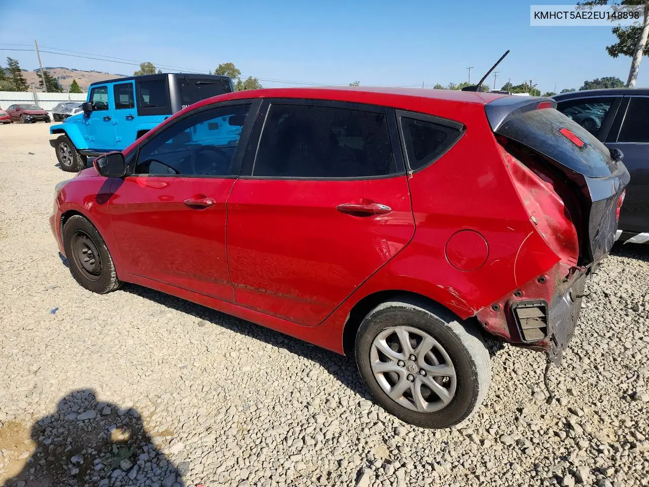 2014 Hyundai Accent Gs VIN: KMHCT5AE2EU148898 Lot: 53665696