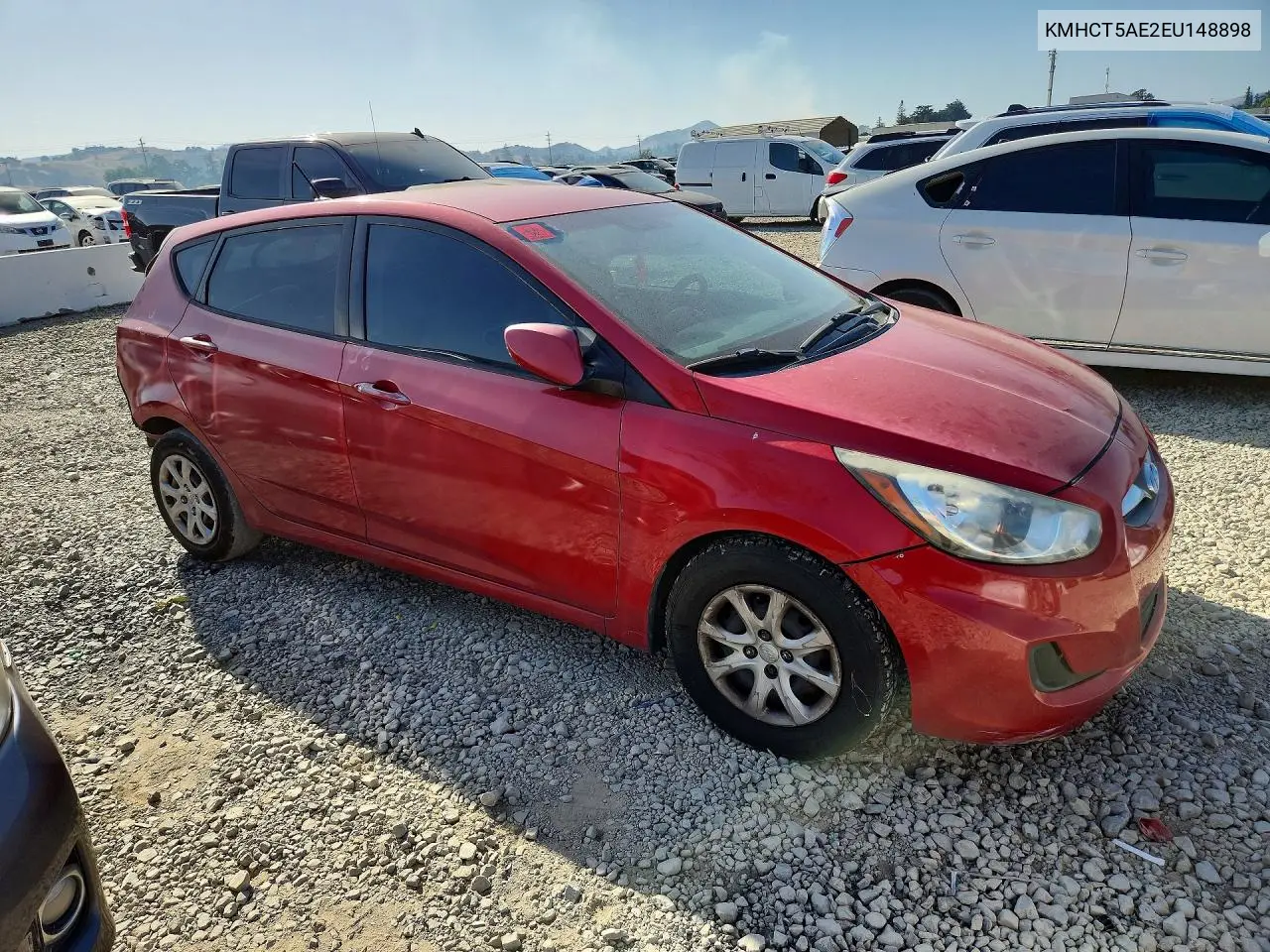2014 Hyundai Accent Gs VIN: KMHCT5AE2EU148898 Lot: 53665696