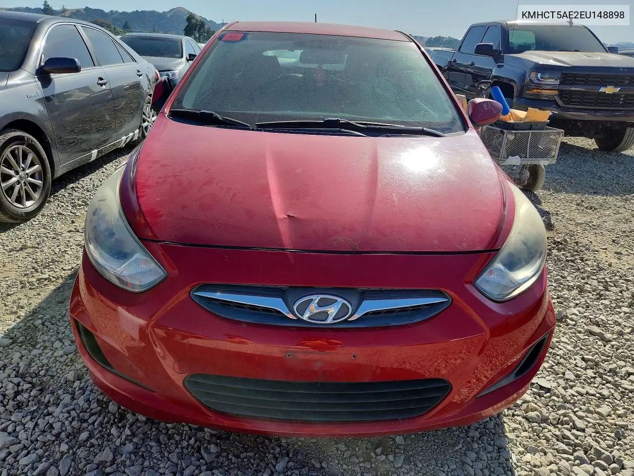 2014 Hyundai Accent Gs VIN: KMHCT5AE2EU148898 Lot: 53665696