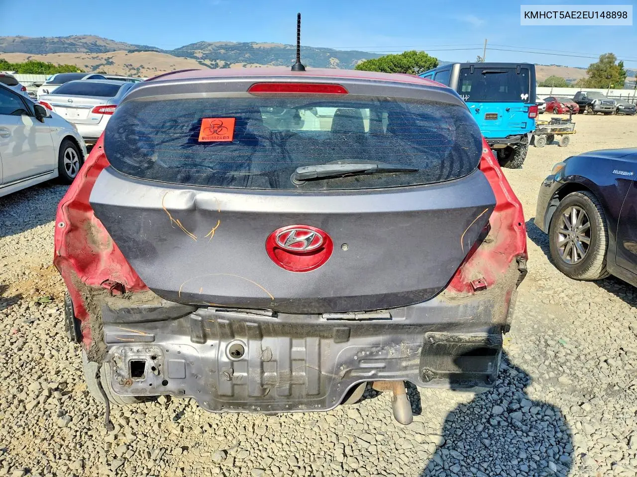 2014 Hyundai Accent Gs VIN: KMHCT5AE2EU148898 Lot: 53665696