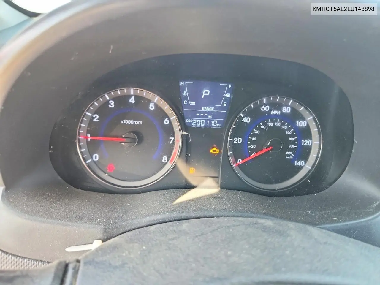 2014 Hyundai Accent Gs VIN: KMHCT5AE2EU148898 Lot: 53665696