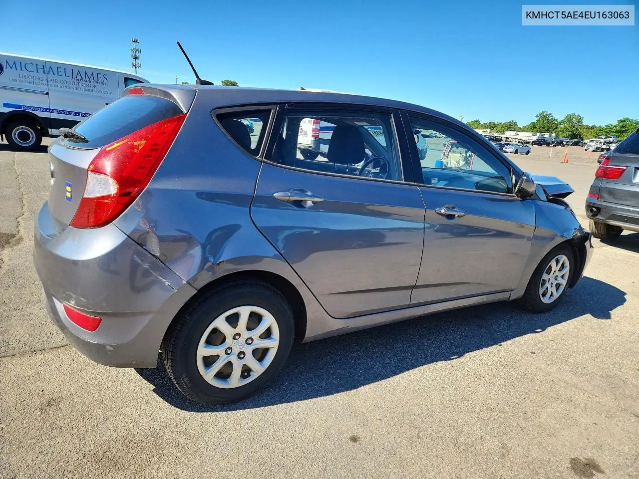 2014 Hyundai Accent Gs VIN: KMHCT5AE4EU163063 Lot: 57568416