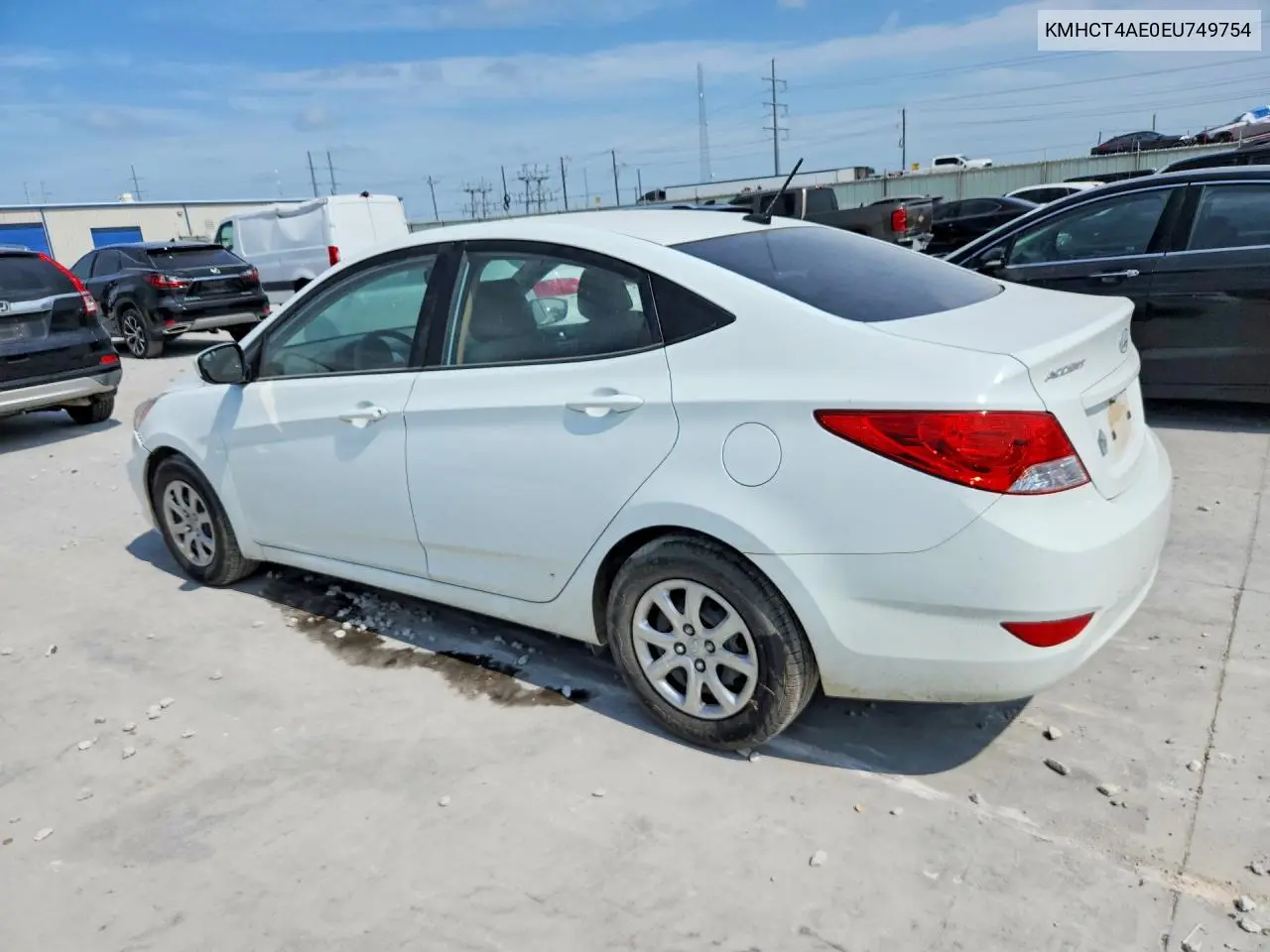 2014 Hyundai Accent Gls VIN: KMHCT4AE0EU749754 Lot: 58831416