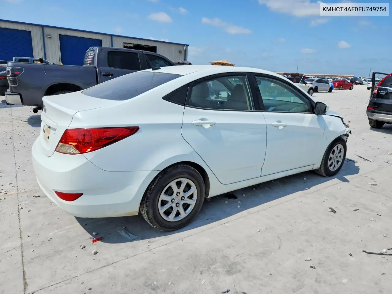 2014 Hyundai Accent Gls VIN: KMHCT4AE0EU749754 Lot: 58831416
