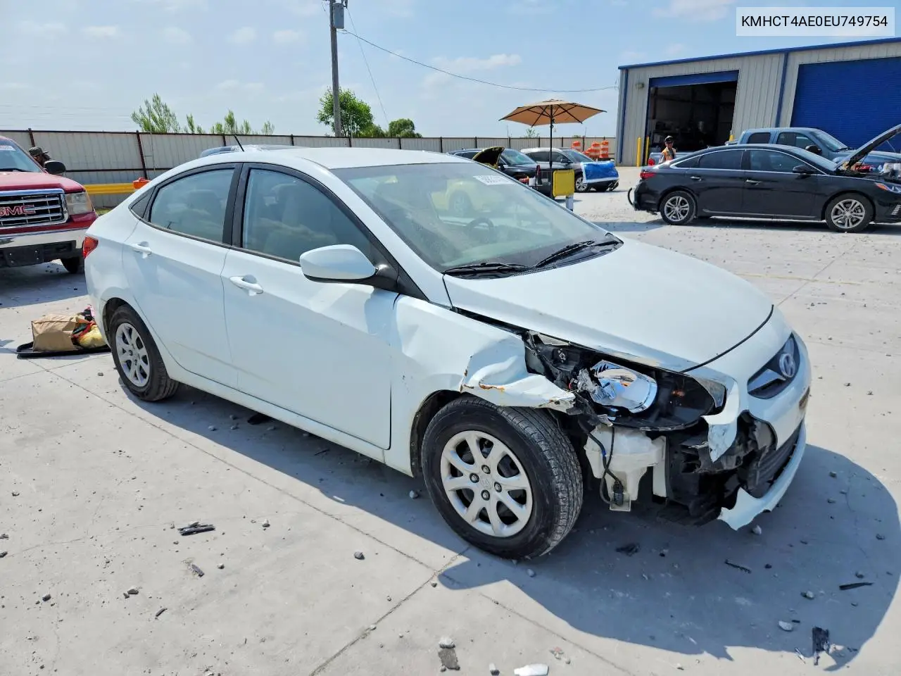 2014 Hyundai Accent Gls VIN: KMHCT4AE0EU749754 Lot: 58831416