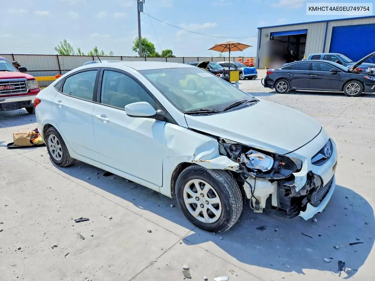 2014 Hyundai Accent Gls VIN: KMHCT4AE0EU749754 Lot: 58831416