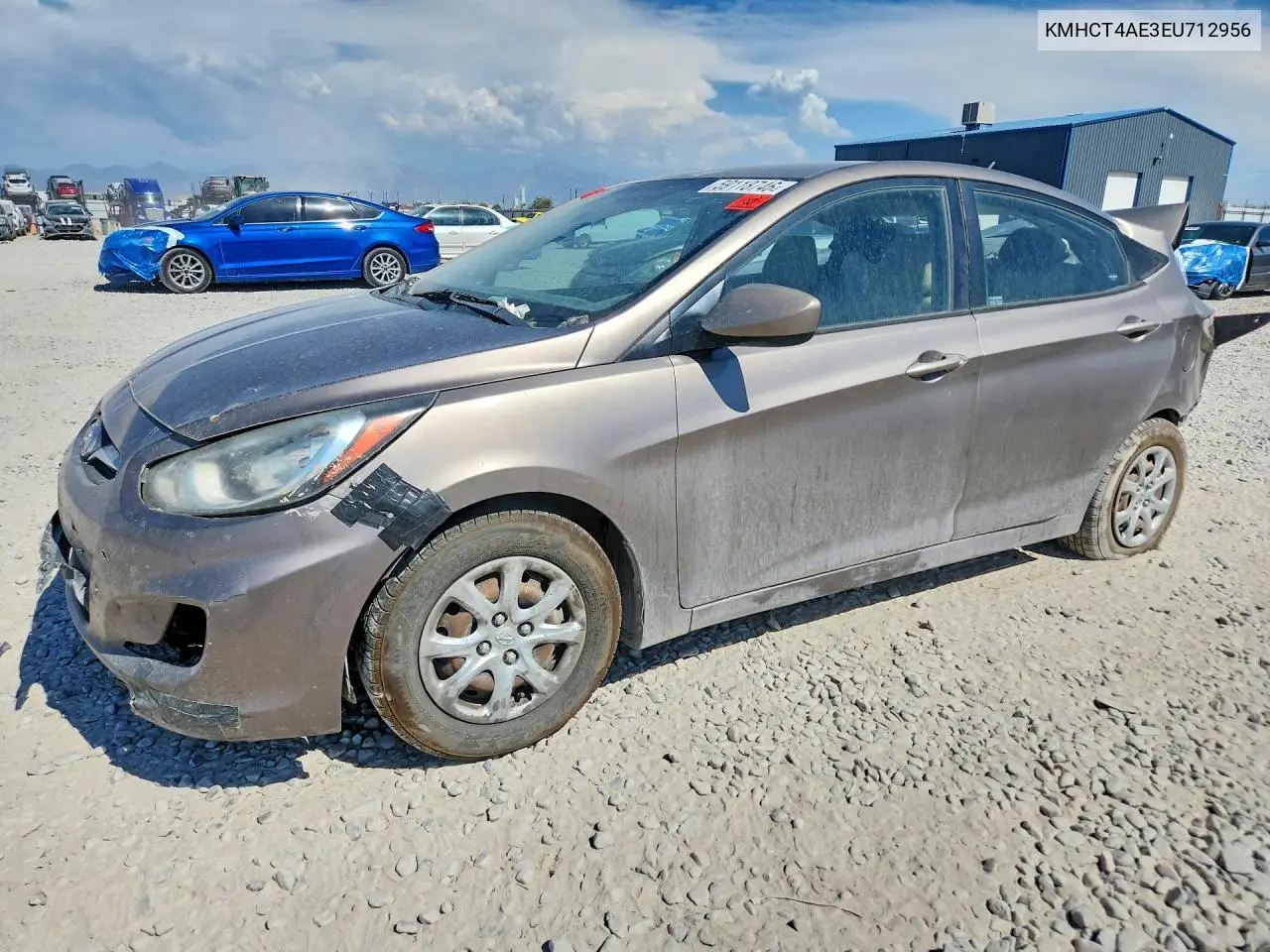 2014 Hyundai Accent Gls VIN: KMHCT4AE3EU712956 Lot: 59118746