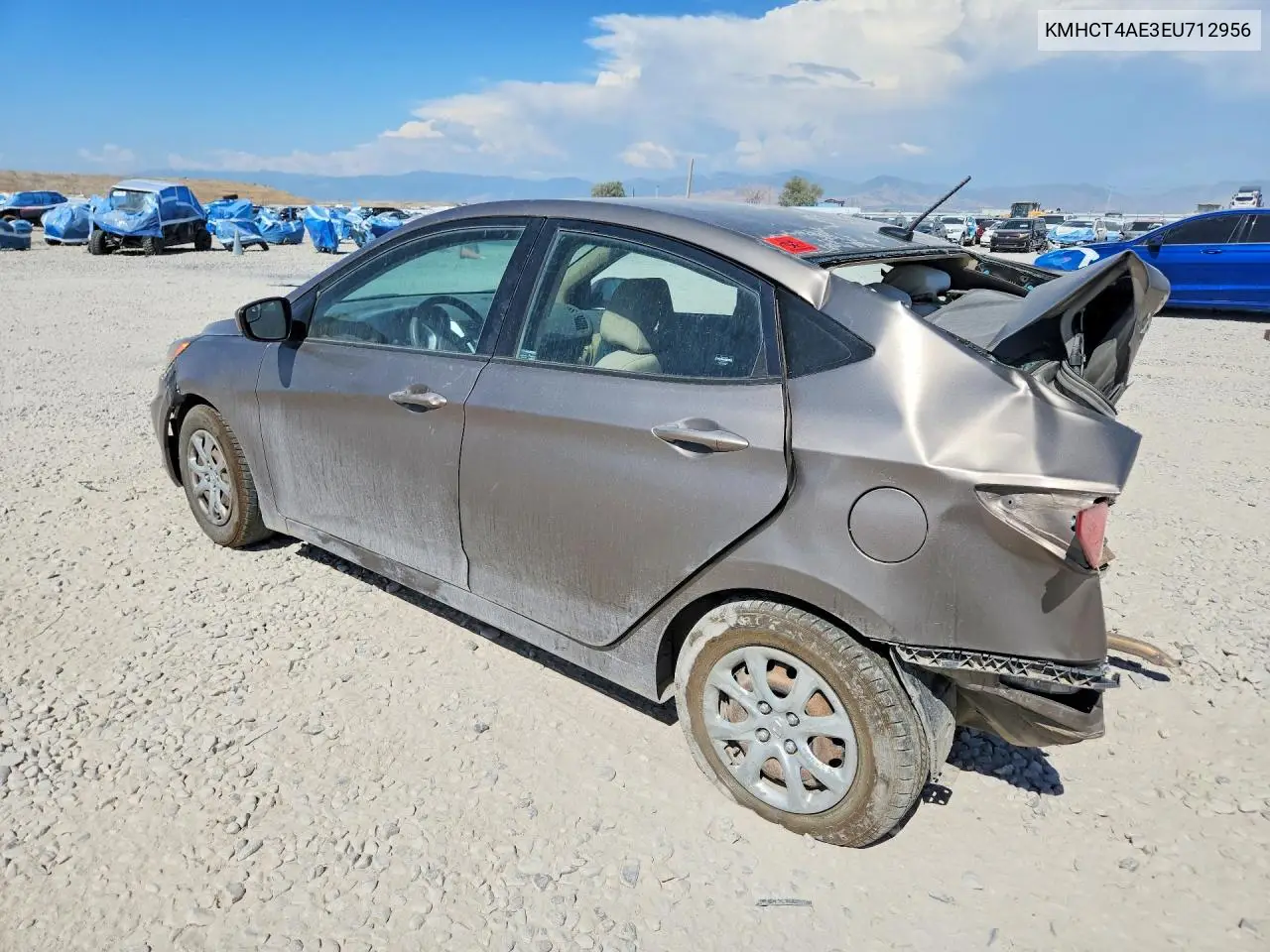 2014 Hyundai Accent Gls VIN: KMHCT4AE3EU712956 Lot: 59118746