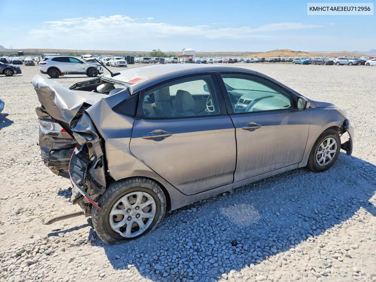 2014 Hyundai Accent Gls VIN: KMHCT4AE3EU712956 Lot: 59118746