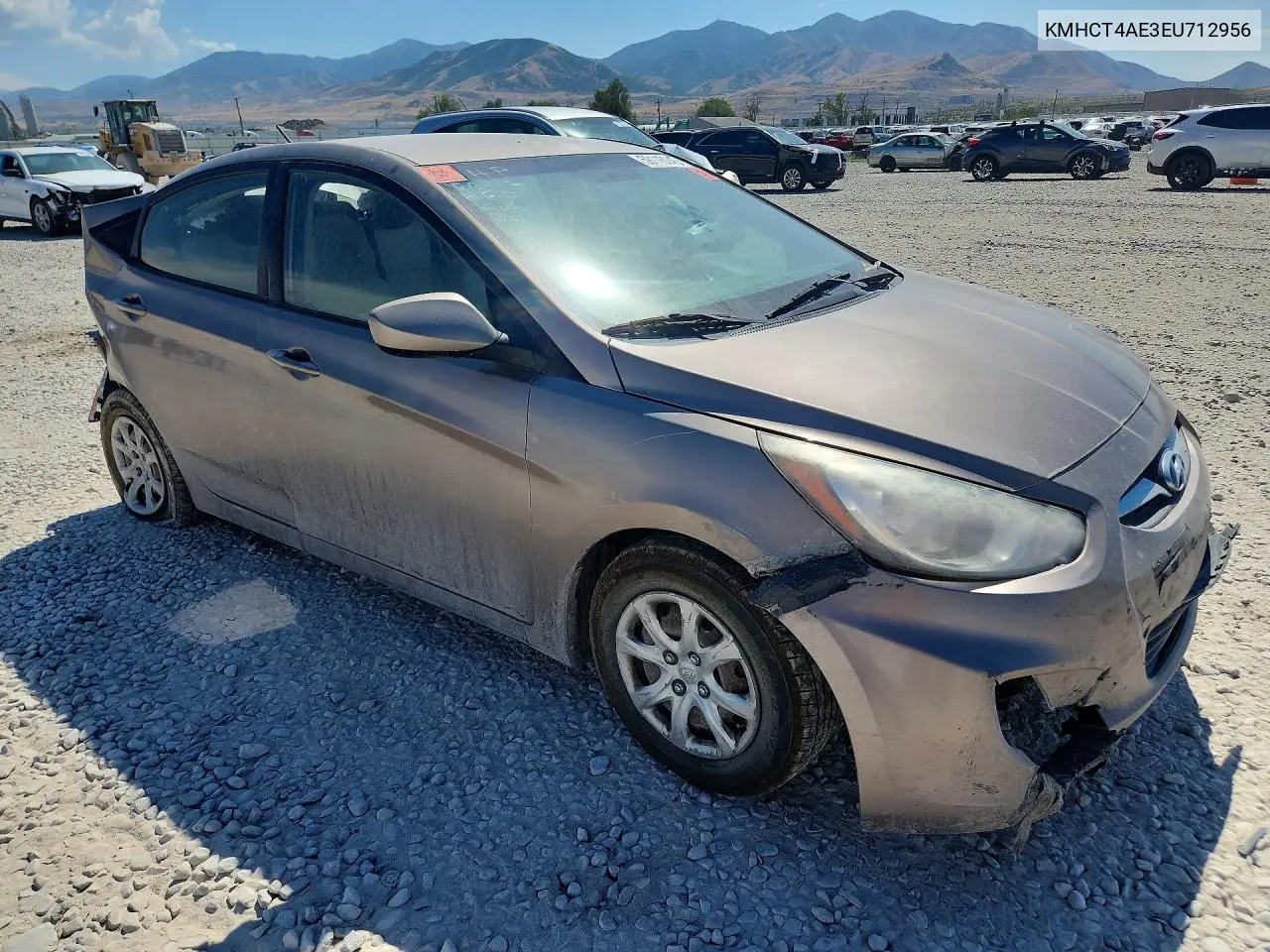 2014 Hyundai Accent Gls VIN: KMHCT4AE3EU712956 Lot: 59118746