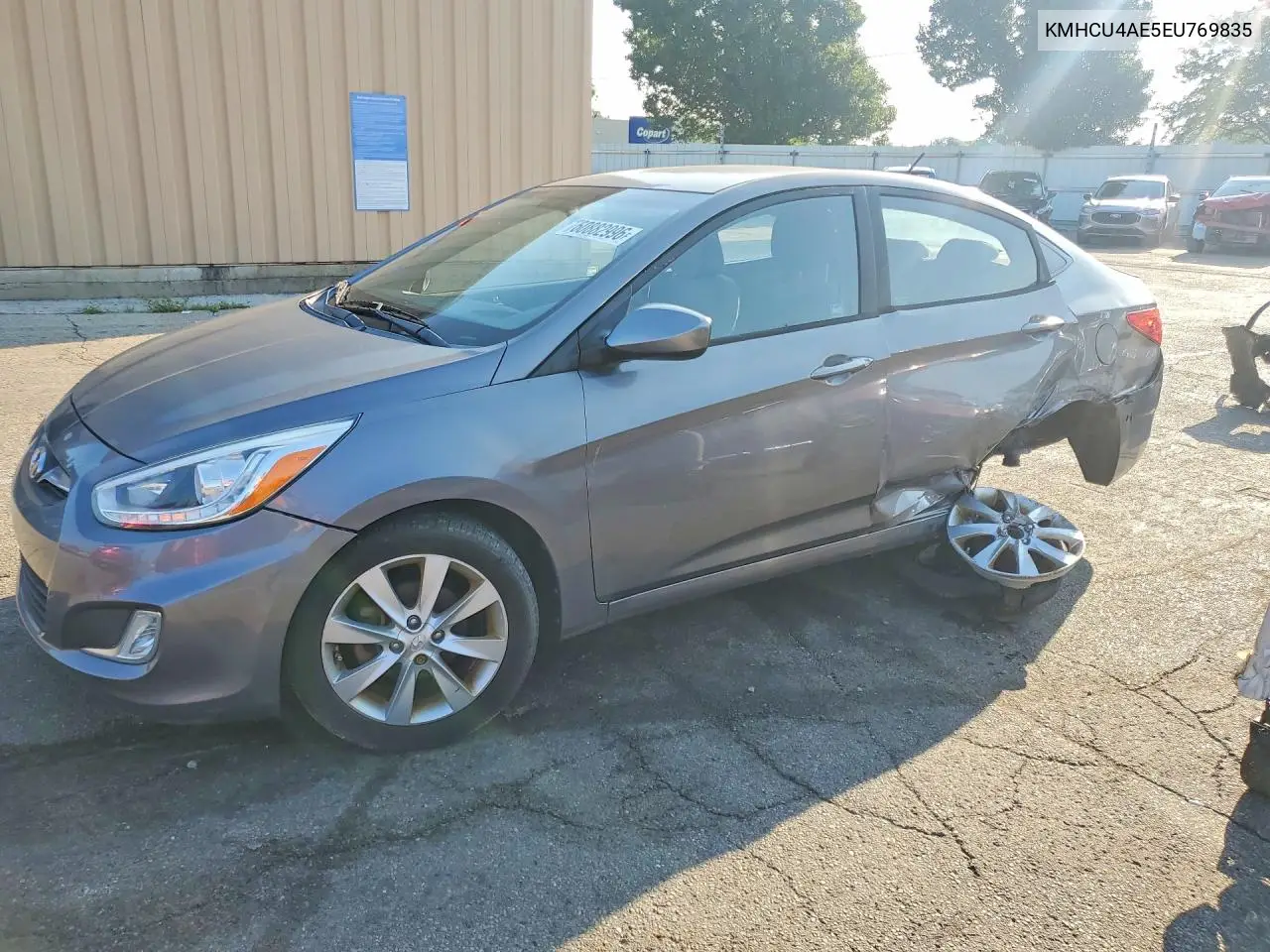 2014 Hyundai Accent Gls VIN: KMHCU4AE5EU769835 Lot: 60882996
