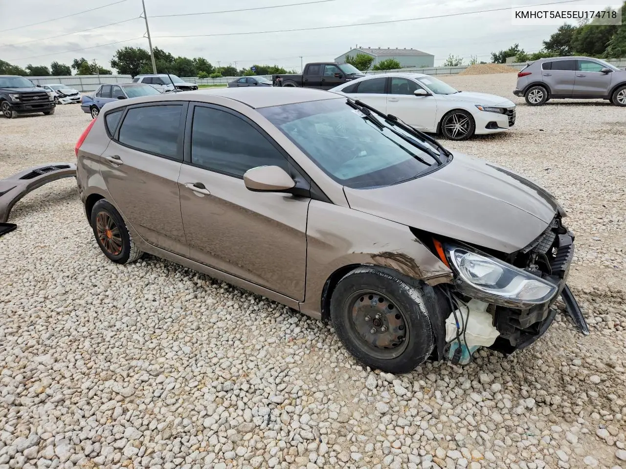 2014 Hyundai Accent Gs VIN: KMHCT5AE5EU174718 Lot: 61248136