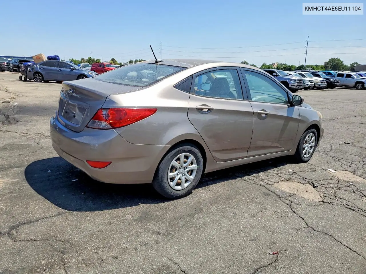 2014 Hyundai Accent Gls VIN: KMHCT4AE6EU11104 Lot: 61567206