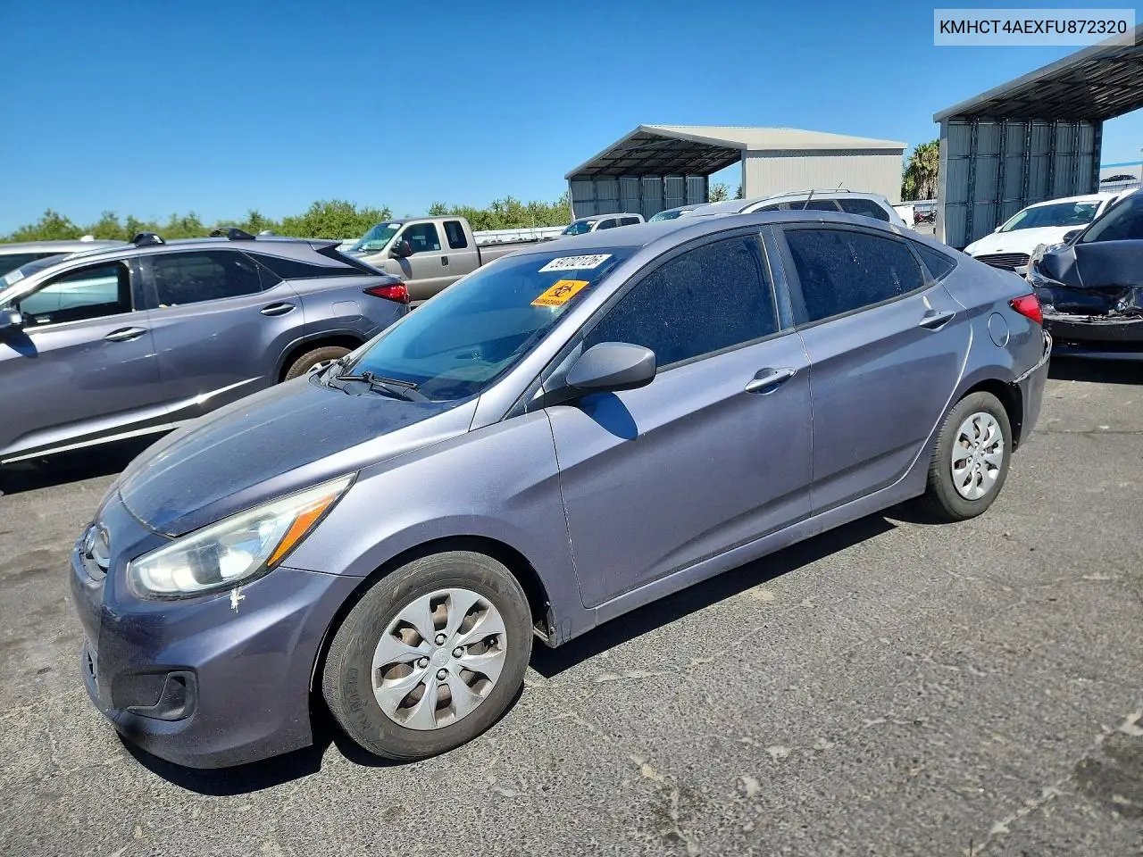 2015 Hyundai Accent Gls VIN: KMHCT4AEXFU872320 Lot: 59702126