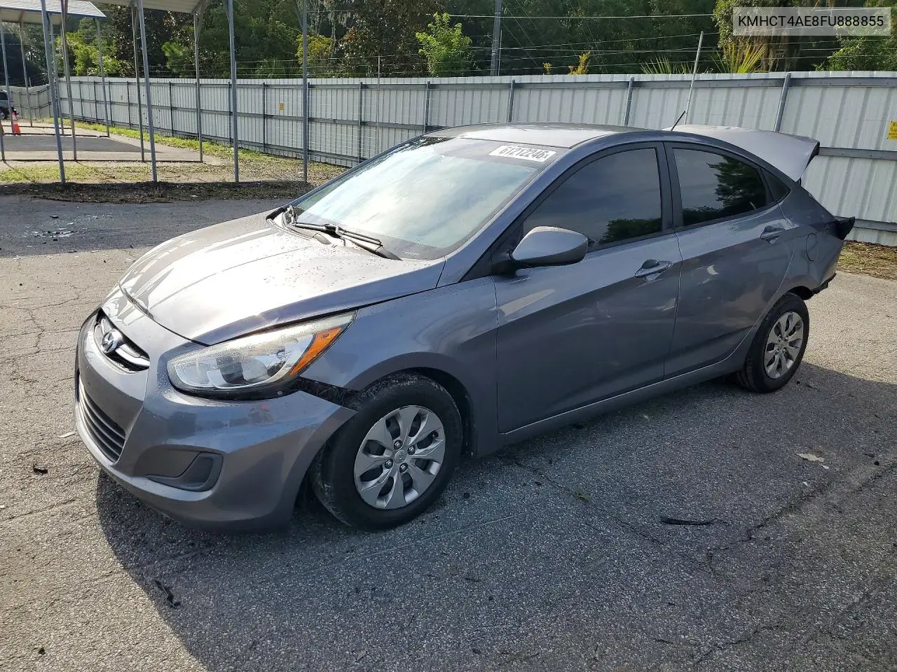 2015 Hyundai Accent Gls VIN: KMHCT4AE8FU888855 Lot: 61212246