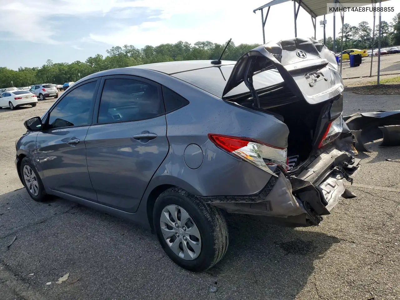 2015 Hyundai Accent Gls VIN: KMHCT4AE8FU888855 Lot: 61212246