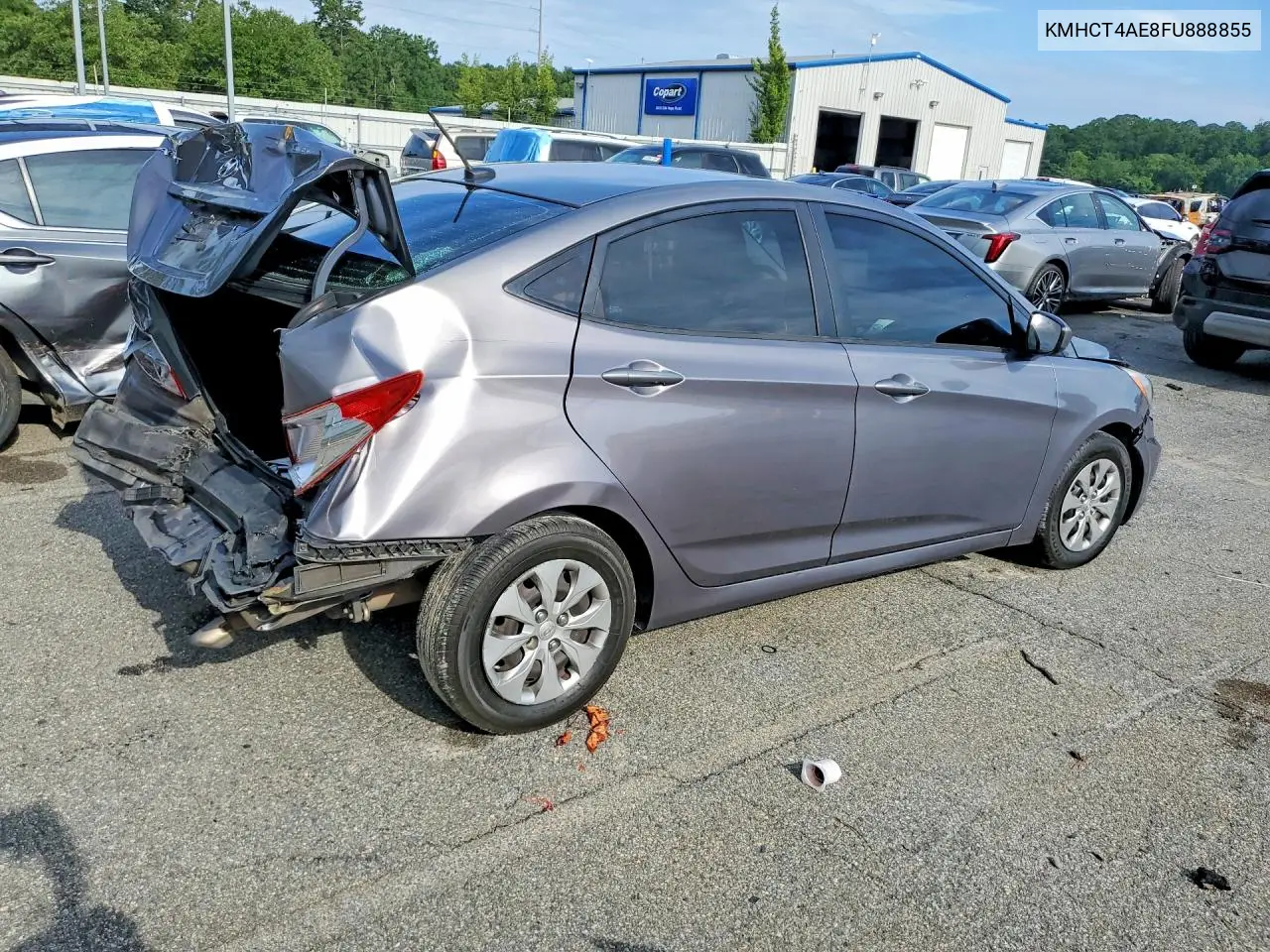 2015 Hyundai Accent Gls VIN: KMHCT4AE8FU888855 Lot: 61212246