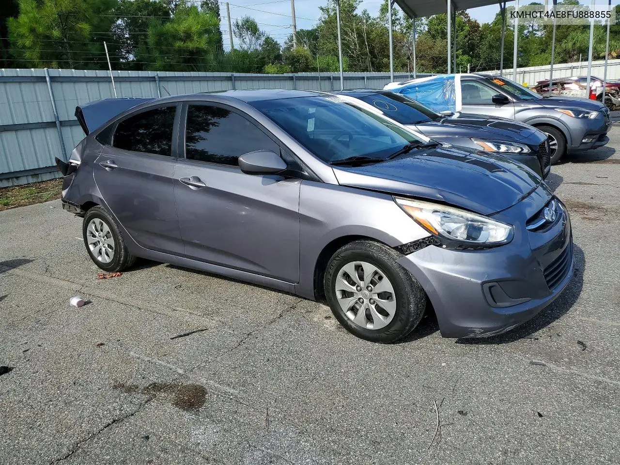 2015 Hyundai Accent Gls VIN: KMHCT4AE8FU888855 Lot: 61212246