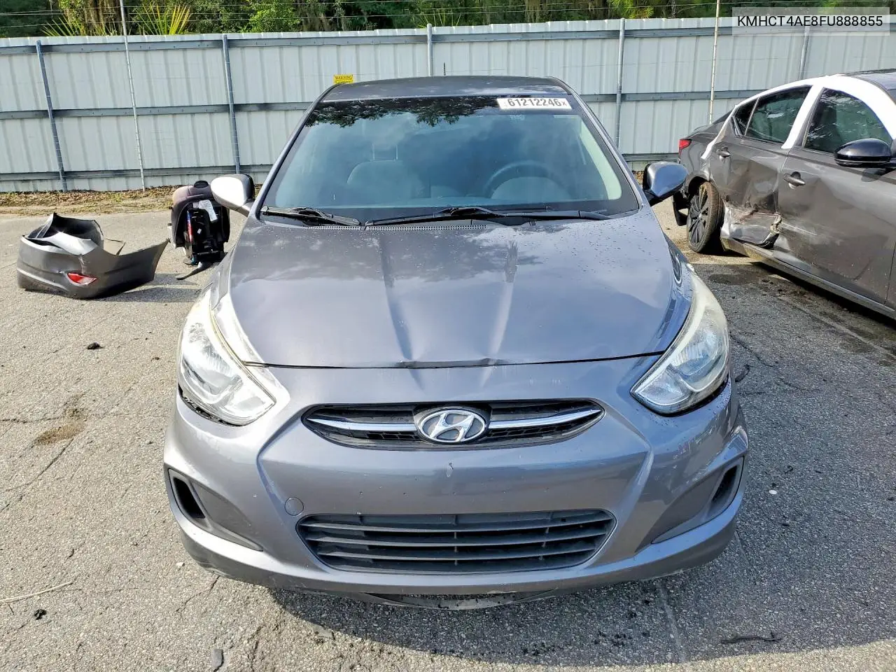 2015 Hyundai Accent Gls VIN: KMHCT4AE8FU888855 Lot: 61212246