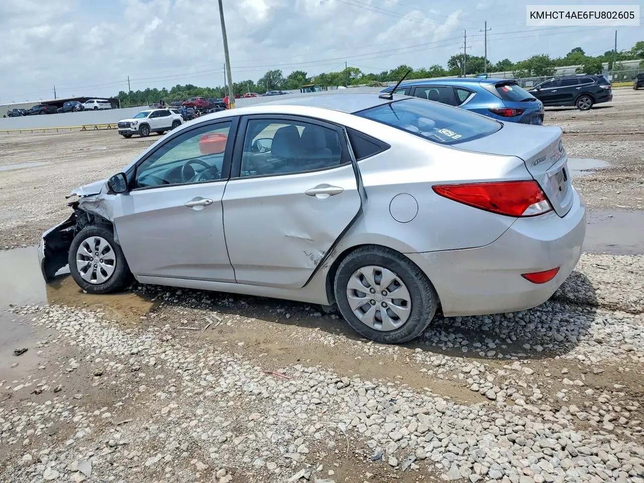 2015 Hyundai Accent Gls VIN: KMHCT4AE6FU802605 Lot: 61439406