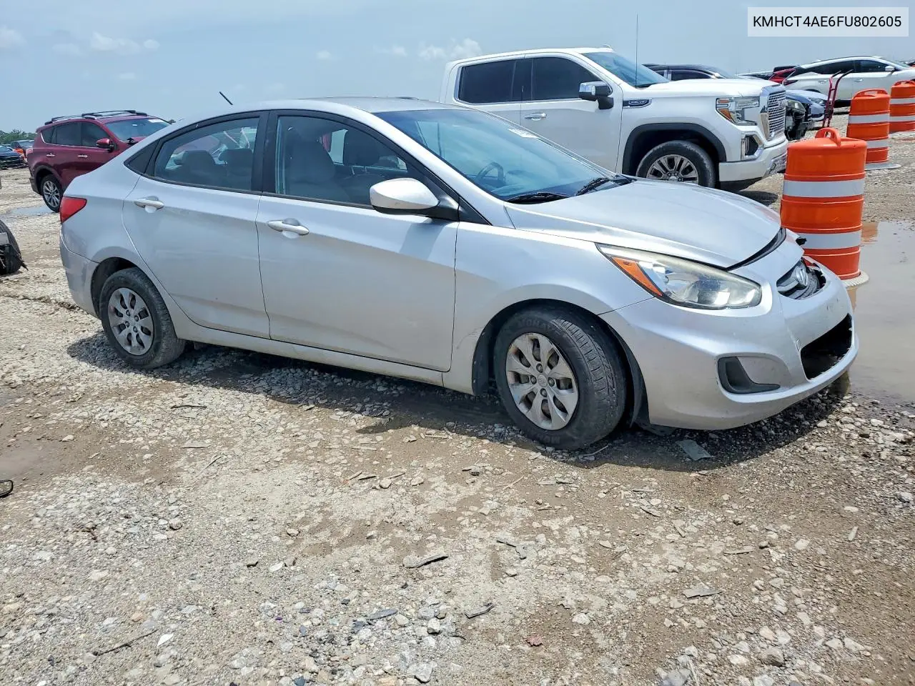 2015 Hyundai Accent Gls VIN: KMHCT4AE6FU802605 Lot: 61439406