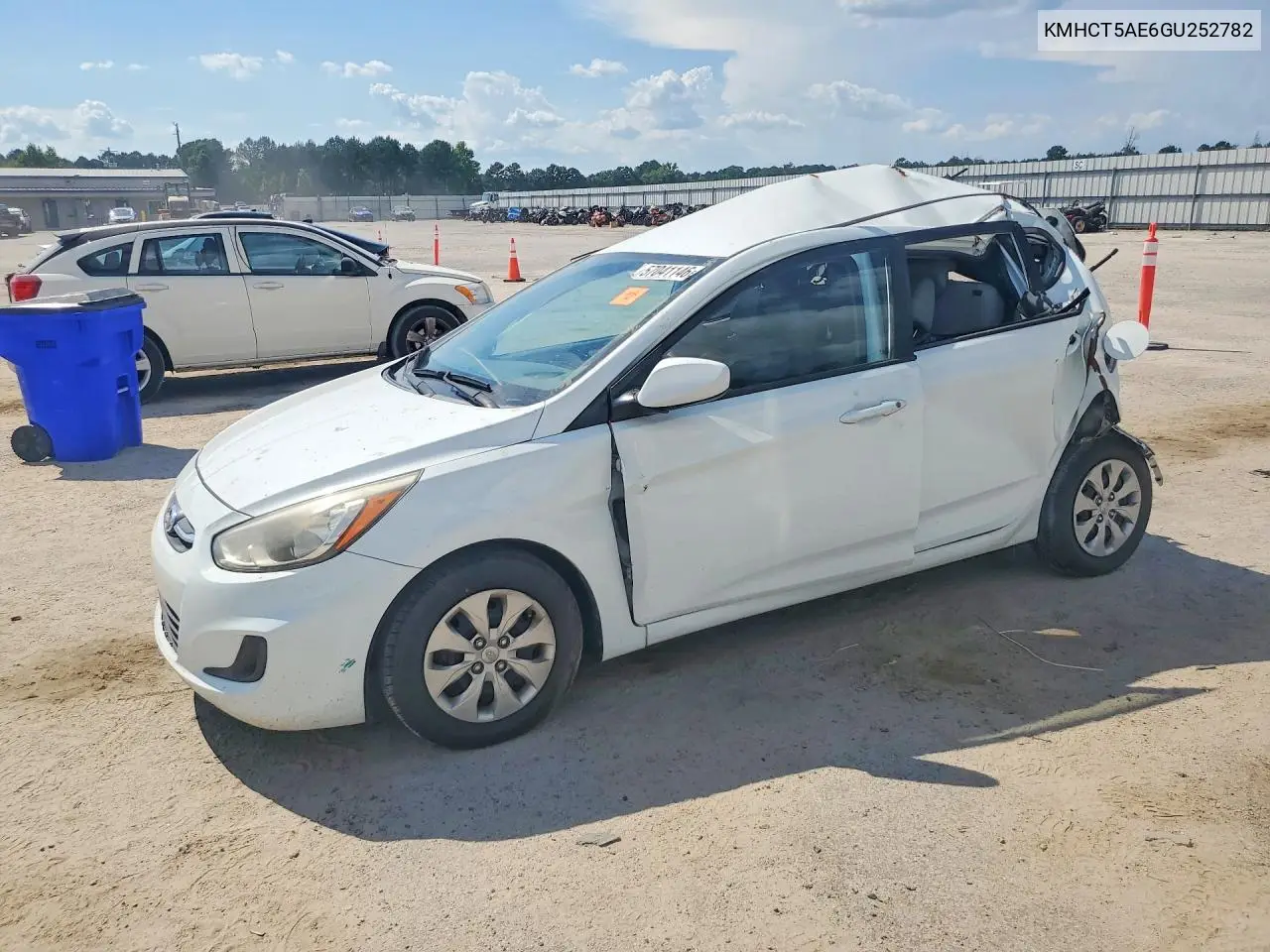 2016 Hyundai Accent Se VIN: KMHCT5AE6GU252782 Lot: 57041146