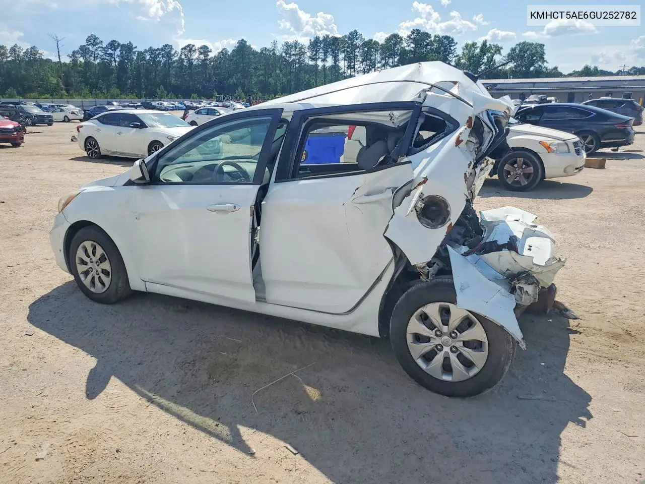 2016 Hyundai Accent Se VIN: KMHCT5AE6GU252782 Lot: 57041146