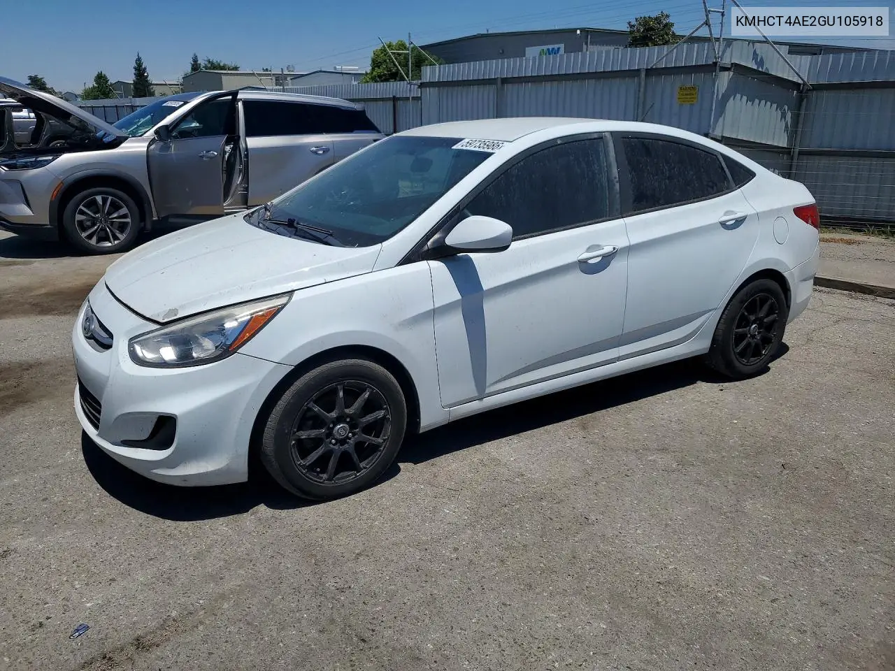 2016 Hyundai Accent Se VIN: KMHCT4AE2GU105918 Lot: 59735986