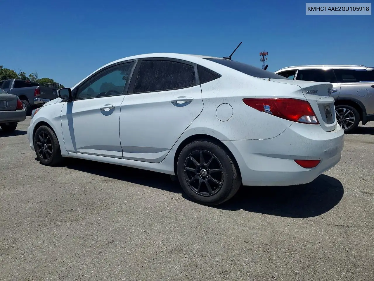 2016 Hyundai Accent Se VIN: KMHCT4AE2GU105918 Lot: 59735986