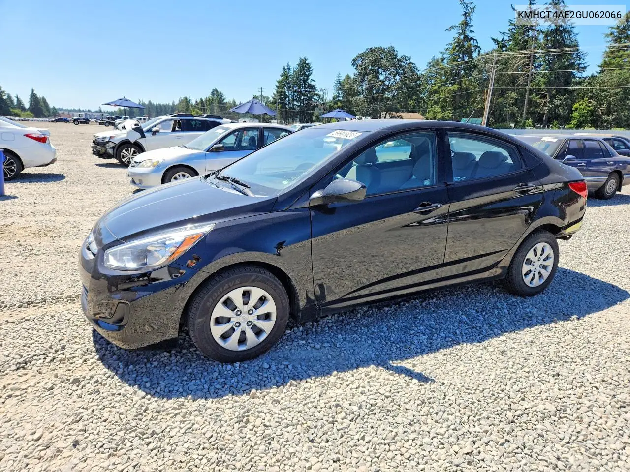 2016 Hyundai Accent Se VIN: KMHCT4AE2GU062066 Lot: 59901836