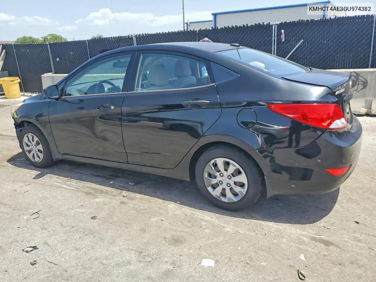 2016 Hyundai Accent Se VIN: KMHCT4AE3GU974382 Lot: 60139156